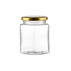 Hexagonal Glass Jar - hotpackwebstore.com - Glass Jars