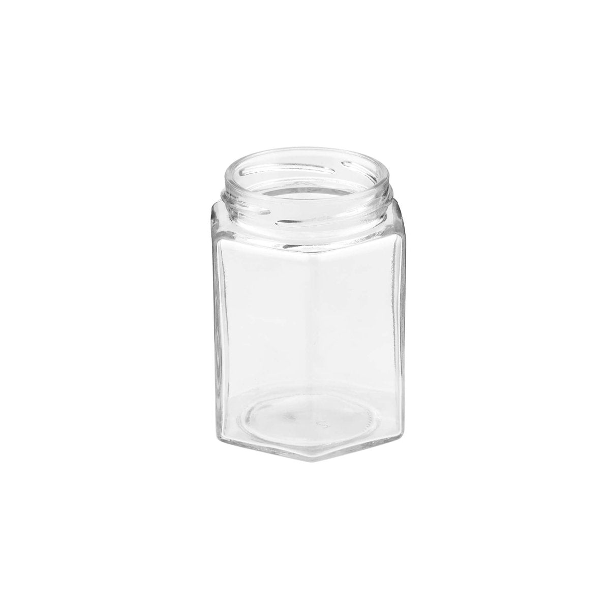 Hexagonal Glass Jar - hotpackwebstore.com - Glass Jars