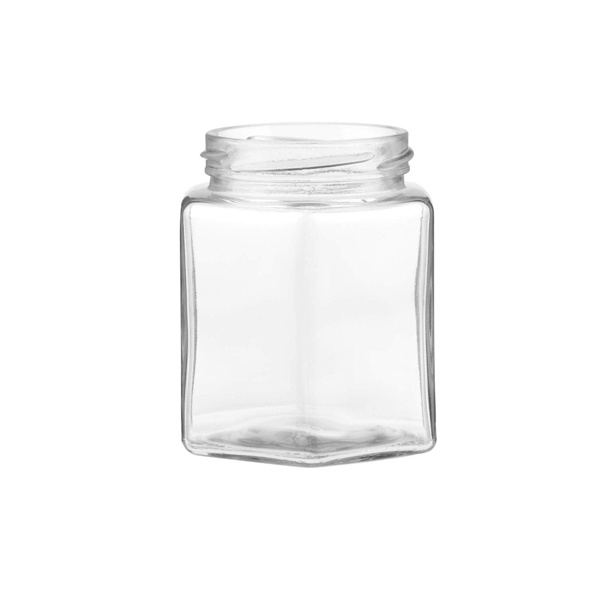 Hexagonal Glass Jar - hotpackwebstore.com - Glass Jars
