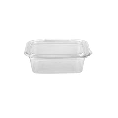 Hinged Square Deli Clear Pet Container - hotpackwebstore.com - Hinged Containers
