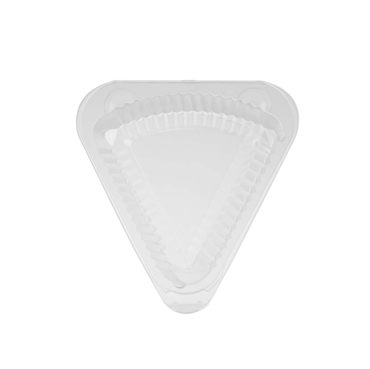 Hinged Triangle Clear Cake slice container - hotpackwebstore.com - Cake Containers