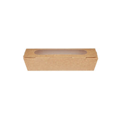 Kraft Baguette Box With Window - hotpackwebstore.com -