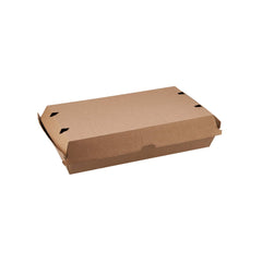 Kraft Flute Family Pack 290X170X80 mm 100 Pieces - hotpackwebstore.com - Kraft Tray