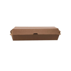 Kraft Flute Family Pack 290X170X80 mm 100 Pieces - hotpackwebstore.com - Kraft Tray