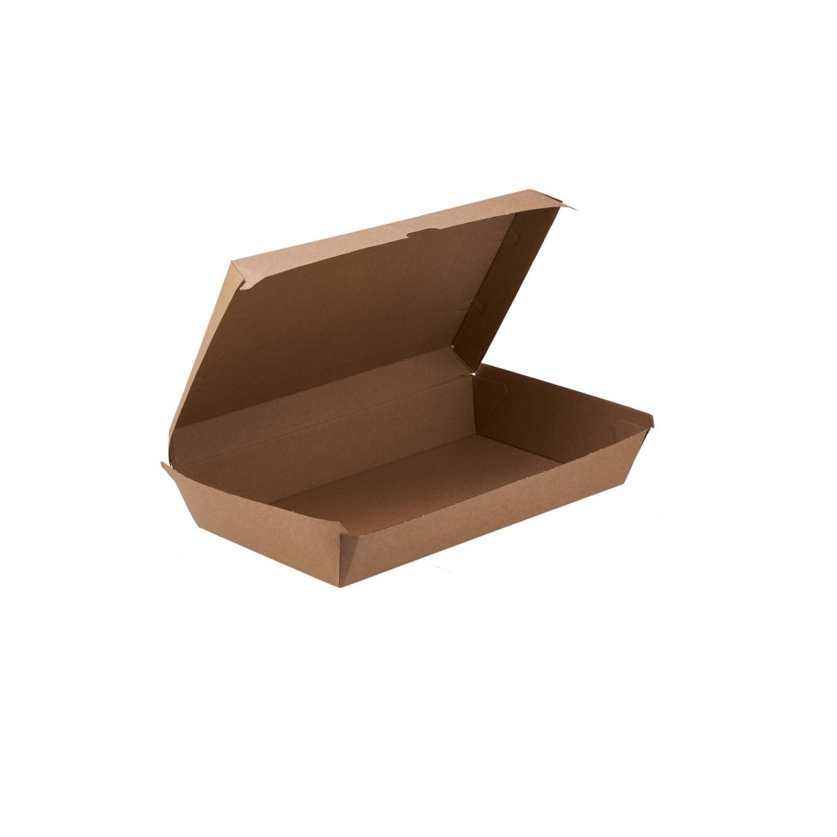 Kraft Flute Family Pack 290X170X80 mm 100 Pieces - hotpackwebstore.com - Kraft Tray