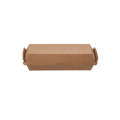 Kraft Flute Hotdog Box - hotpackwebstore.com - Sandwich Boxes
