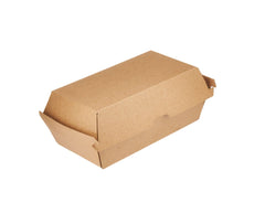 Kraft Flute Medium Snack Box 175x90x84 mm 200 Pieces - hotpackwebstore.com - Kraft Container