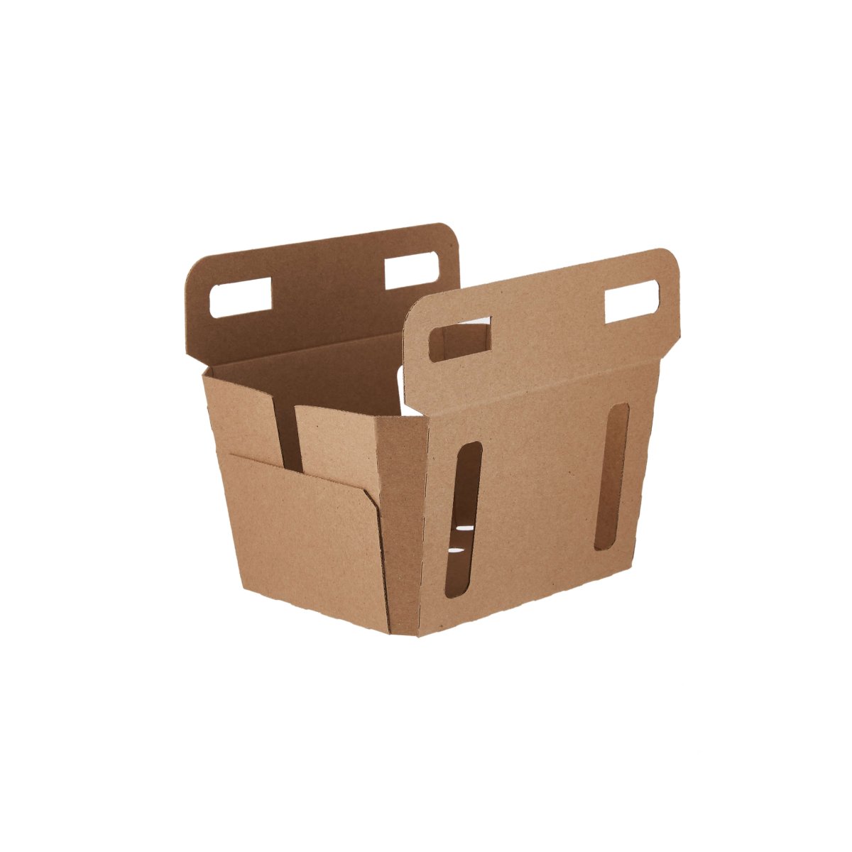 Kraft Flute Punnet Container - hotpackwebstore.com - Punnet Container