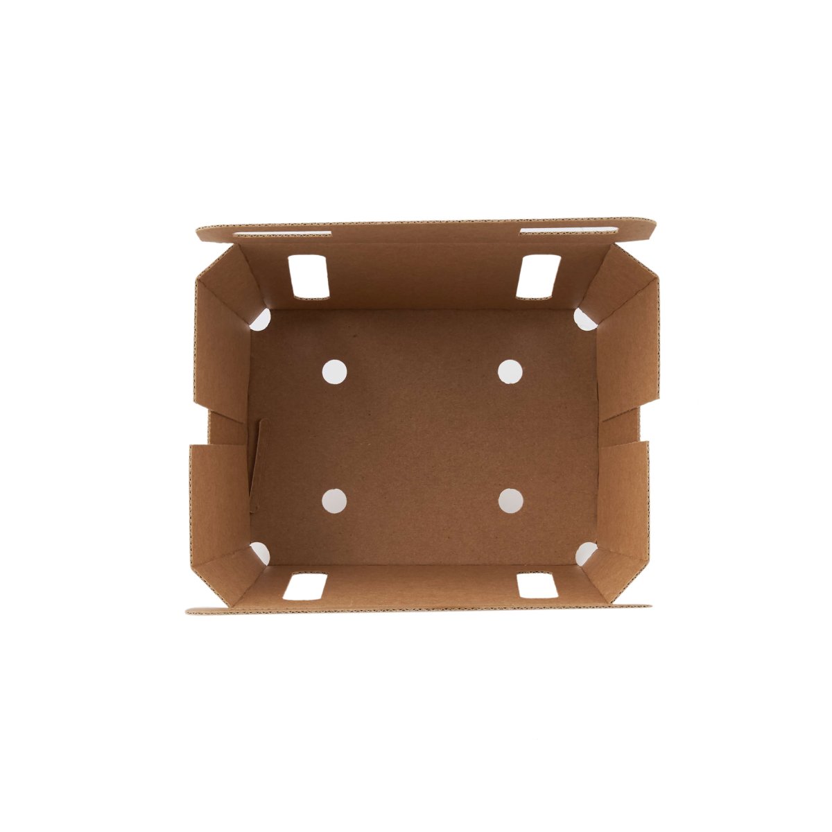 Kraft Flute Punnet Container - hotpackwebstore.com - Punnet Container