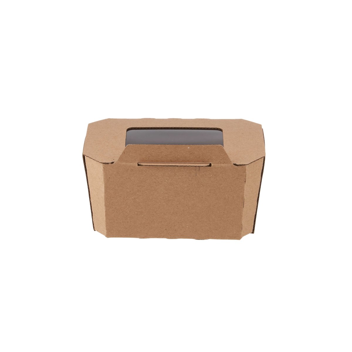 Kraft Flute Punnet Container With Window - hotpackwebstore.com - Punnet Container