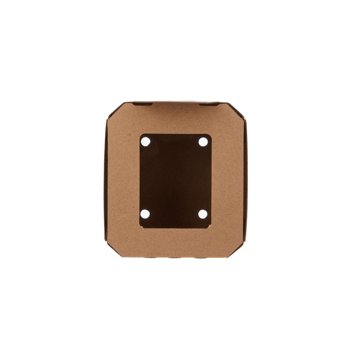 Kraft Flute Punnet Container With Window - hotpackwebstore.com - Punnet Container