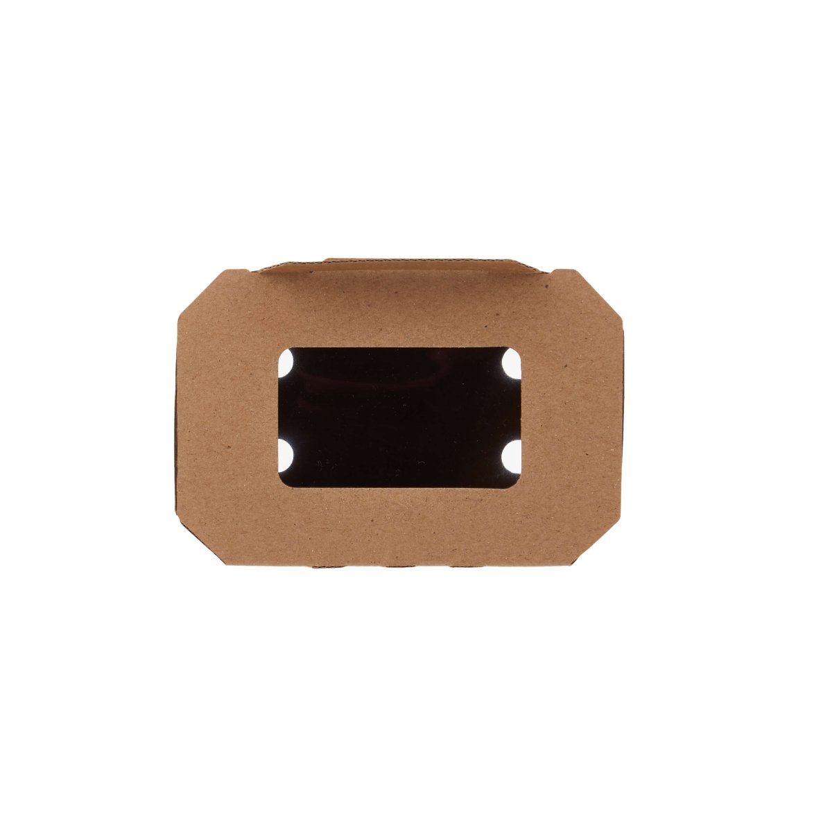 Kraft Flute Punnet Container With Window - hotpackwebstore.com - Punnet Container