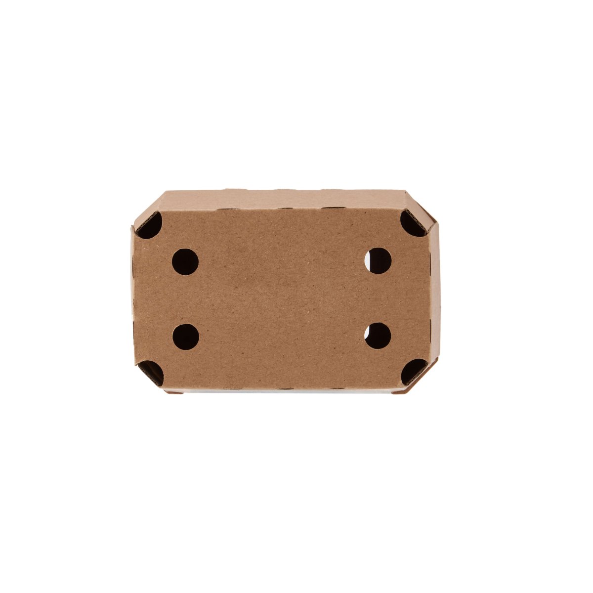 Kraft Flute Punnet Container With Window - hotpackwebstore.com - Punnet Container