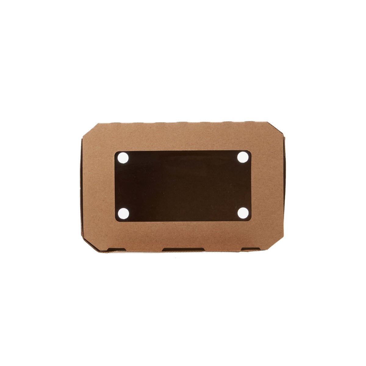 Kraft Flute Punnet Container With Window - hotpackwebstore.com - Punnet Container