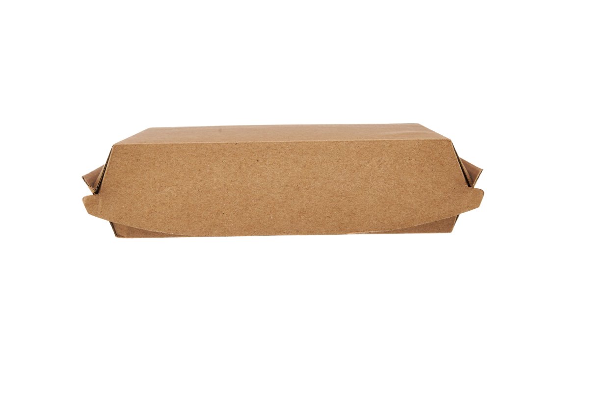 Kraft Flute Square Snack Box 163x163x47mm 250 Pieces - hotpackwebstore.com - Kraft Container