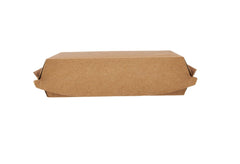 Kraft Flute Square Snack Box 163x163x47mm 250 Pieces - hotpackwebstore.com - Kraft Container