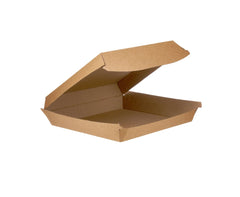 Kraft Flute Square Snack Box 163x163x47mm 250 Pieces - hotpackwebstore.com - Kraft Container
