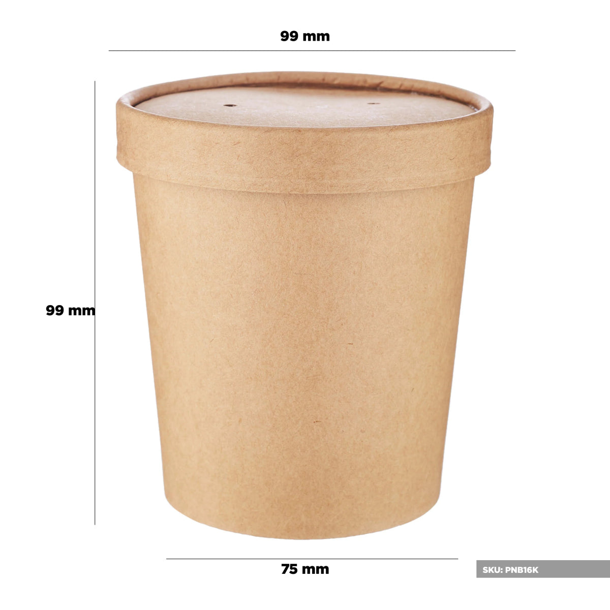 Kraft Paper Noodle Bowl with Kraft Lid - hotpackwebstore.com - Noodle Bowls