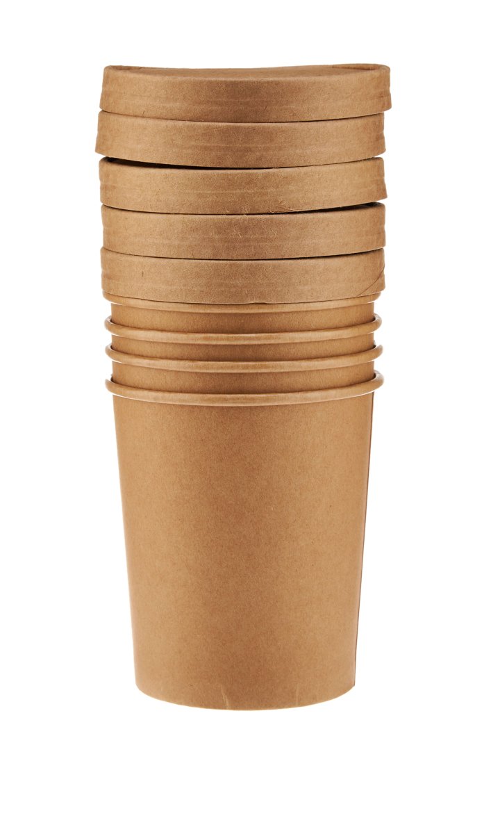 Kraft Paper Noodle Bowl with Kraft Lid - hotpackwebstore.com - Noodle Bowls