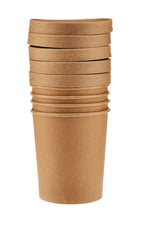 Kraft Paper Noodle Bowl with Kraft Lid - hotpackwebstore.com - Noodle Bowls