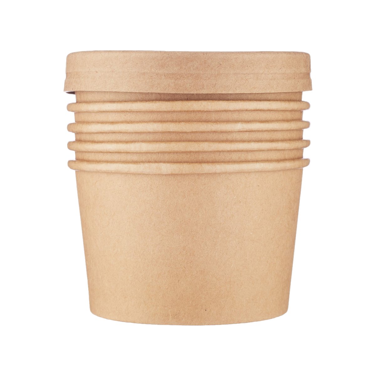 Kraft Paper Noodle Bowl with Kraft Lid - hotpackwebstore.com - Noodle Bowls