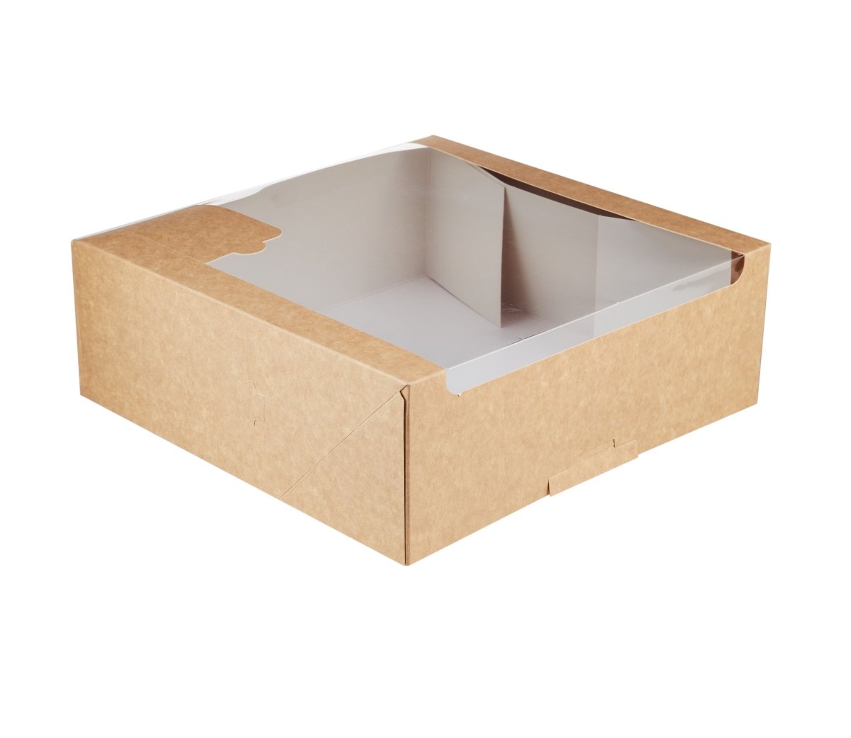 Kraft Rectangular Deli Box with Window - hotpackwebstore.com -