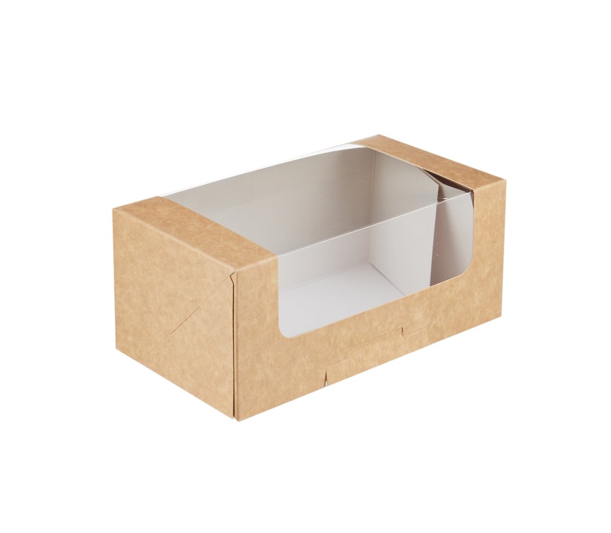 Kraft Rectangular Deli Box with Window - hotpackwebstore.com -