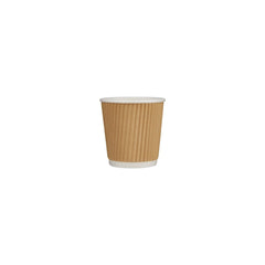 Kraft Ripple Paper Cups - hotpackwebstore.com
