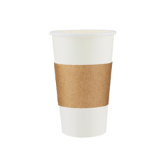 Kraft Sleeves for Paper Cups 1000 Pieces - hotpackwebstore.com