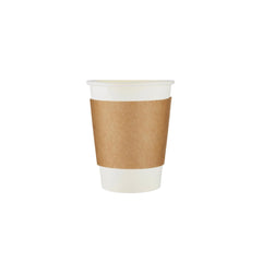 Kraft Sleeves for Paper Cups 1000 Pieces - hotpackwebstore.com - Sleeves