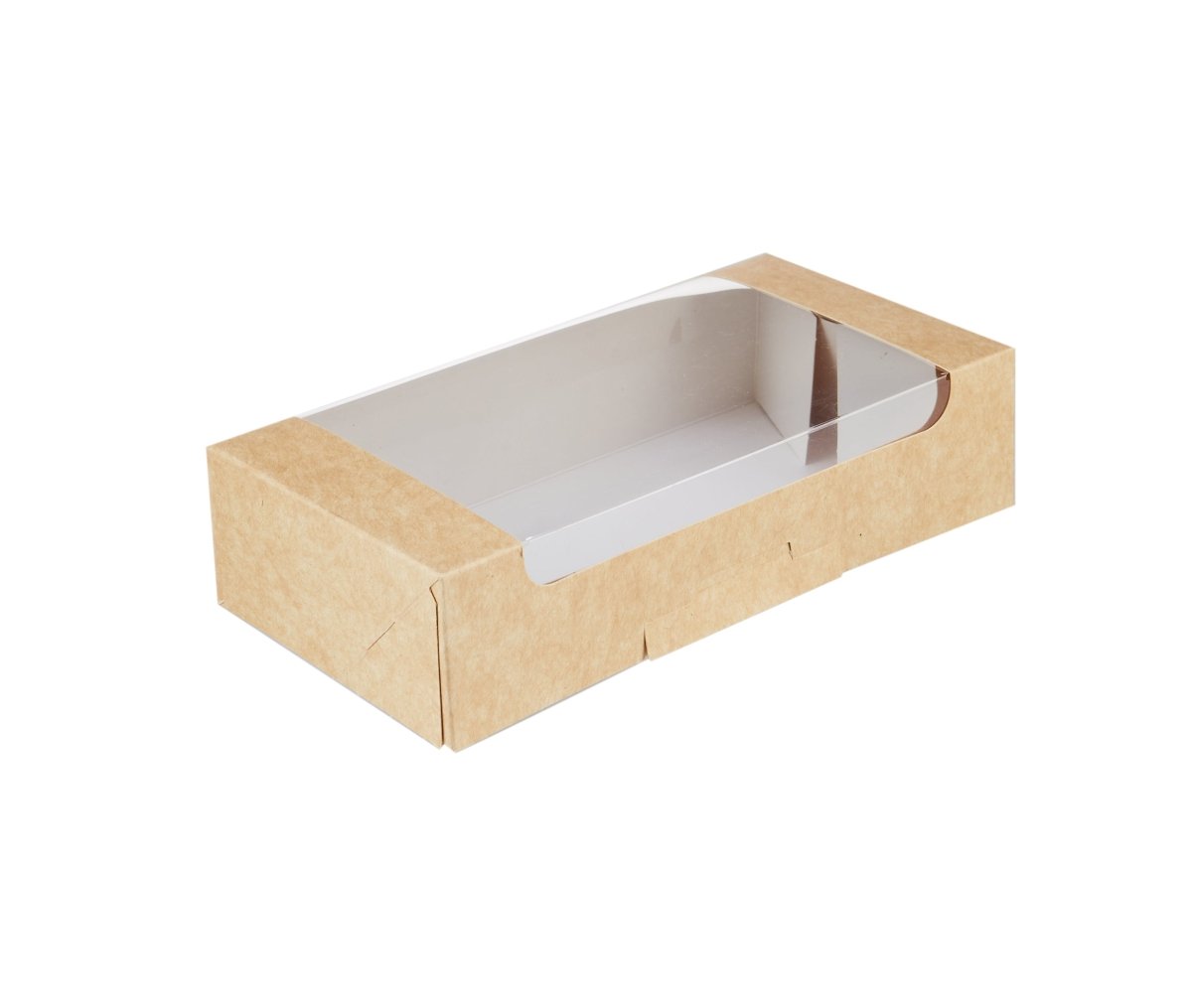 Kraft Square Deli Box with Window - hotpackwebstore.com - Deli Box