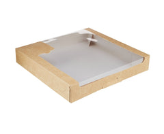 Kraft Square Deli Box with Window - hotpackwebstore.com - Deli Box