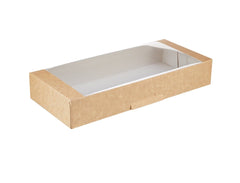 Kraft Square Deli Box with Window - hotpackwebstore.com - Deli Box