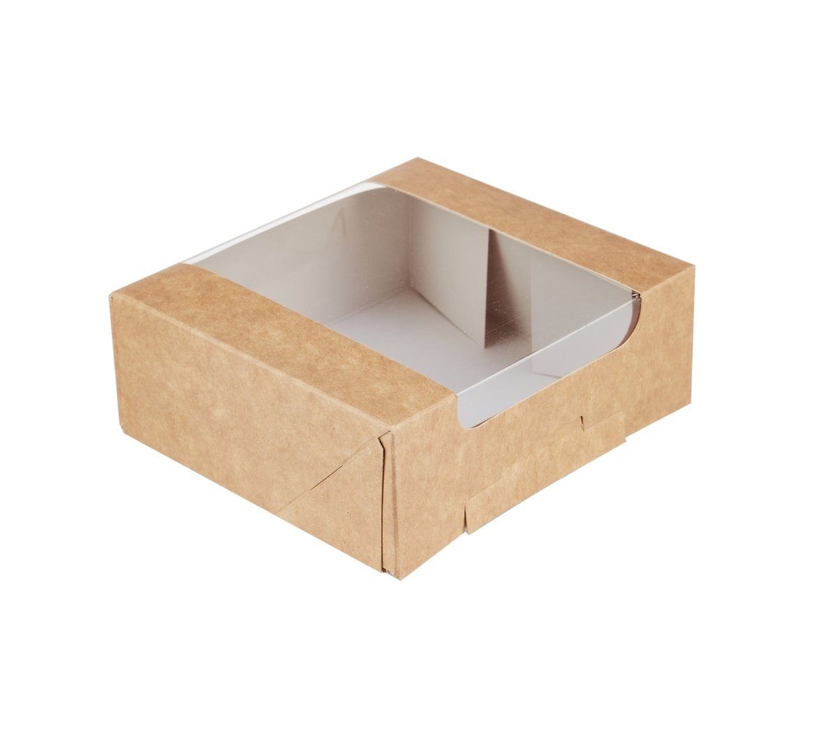 Kraft Square Deli Box with Window - hotpackwebstore.com - Deli Box