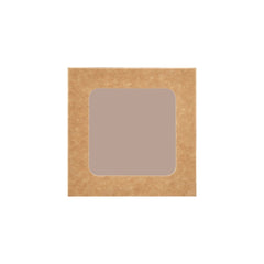 Kraft Square Salad Box with Window 250 Pieces - hotpackwebstore.com - Salad Boxes