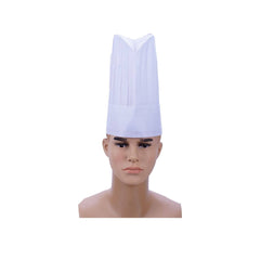 Non Woven Chef Hat 10 Inch White 50 Pieces X 4 Packts - hotpackwebstore.com - Chef Hats