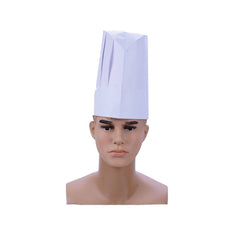 Paper Chef Hat 10 inch Medium 50 Pieces X 5 Packts - hotpackwebstore.com - Chef Hats