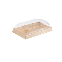 Paper Sushi Containers With Clear Lid - hotpackwebstore.com - Kraft Sushi Containers