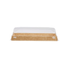Paper Sushi Containers With Clear Lid - hotpackwebstore.com - Kraft Sushi Containers