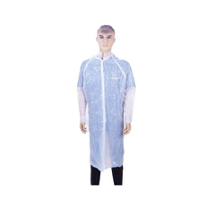 PE Visitor Coat White Color 10 Pieces X 20 Packts - hotpackwebstore.com - Hygiene and Protection