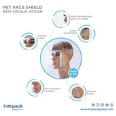 PET Face Shield 1 Piece - hotpackwebstore.com - Face Shields