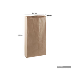 Pinch or Flat Bottom Kraft Paper Bags - hotpackwebstore.com - Flat Bottom Paper Bags