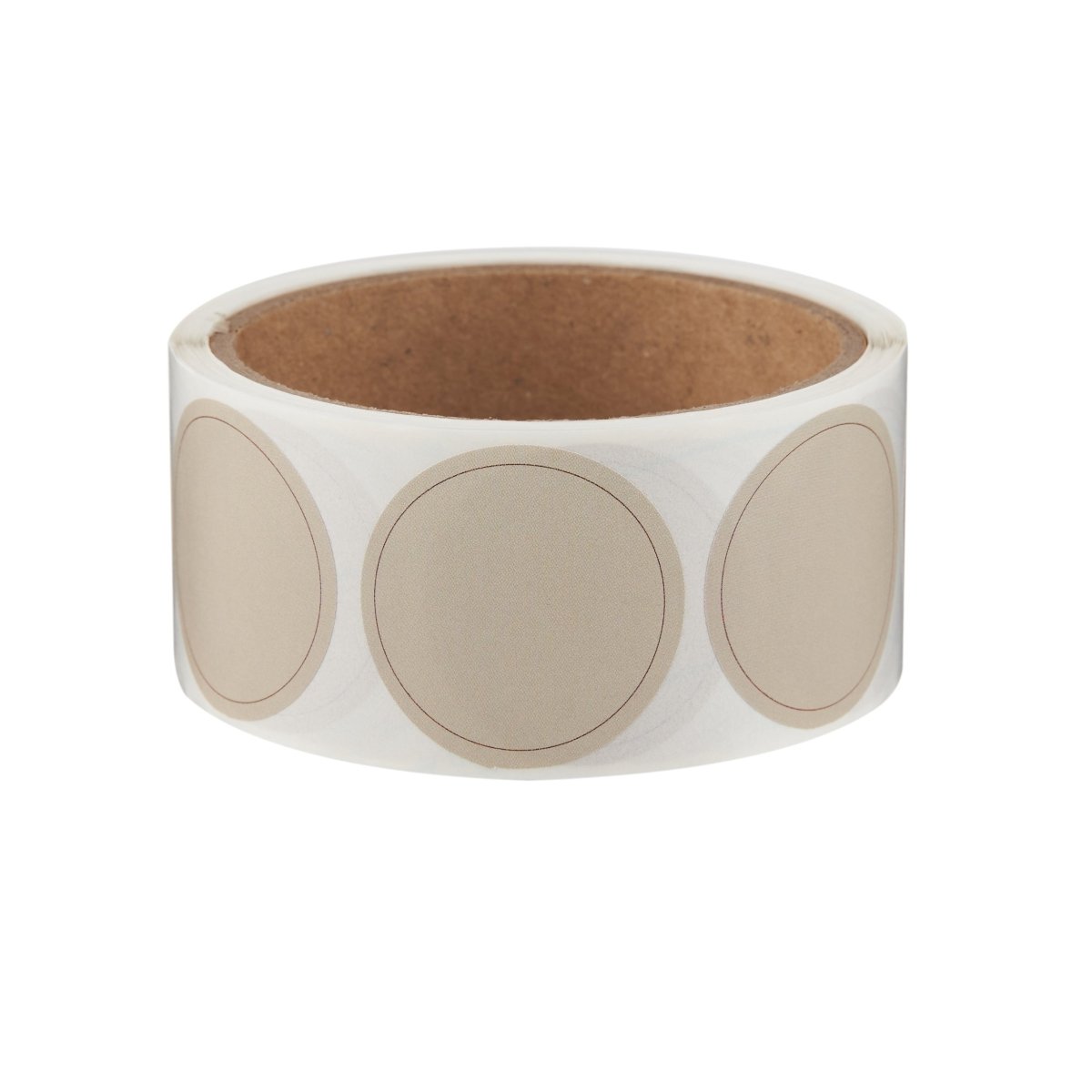 Plain Beige Sticker Roll 250 Pieces - hotpackwebstore.com - Stickers