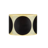 Plain Black Sticker Roll 250 Pieces - hotpackwebstore.com - Stickers