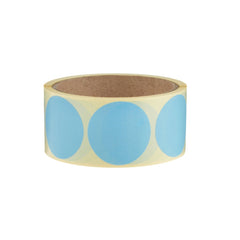 Plain Blue Sticker Roll 250 Pieces - hotpackwebstore.com - Stickers