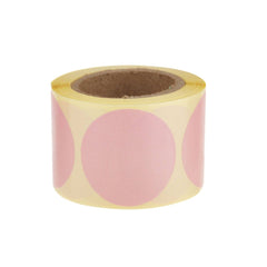 Plain Pink Sticker Roll 250 Pieces - hotpackwebstore.com - Stickers