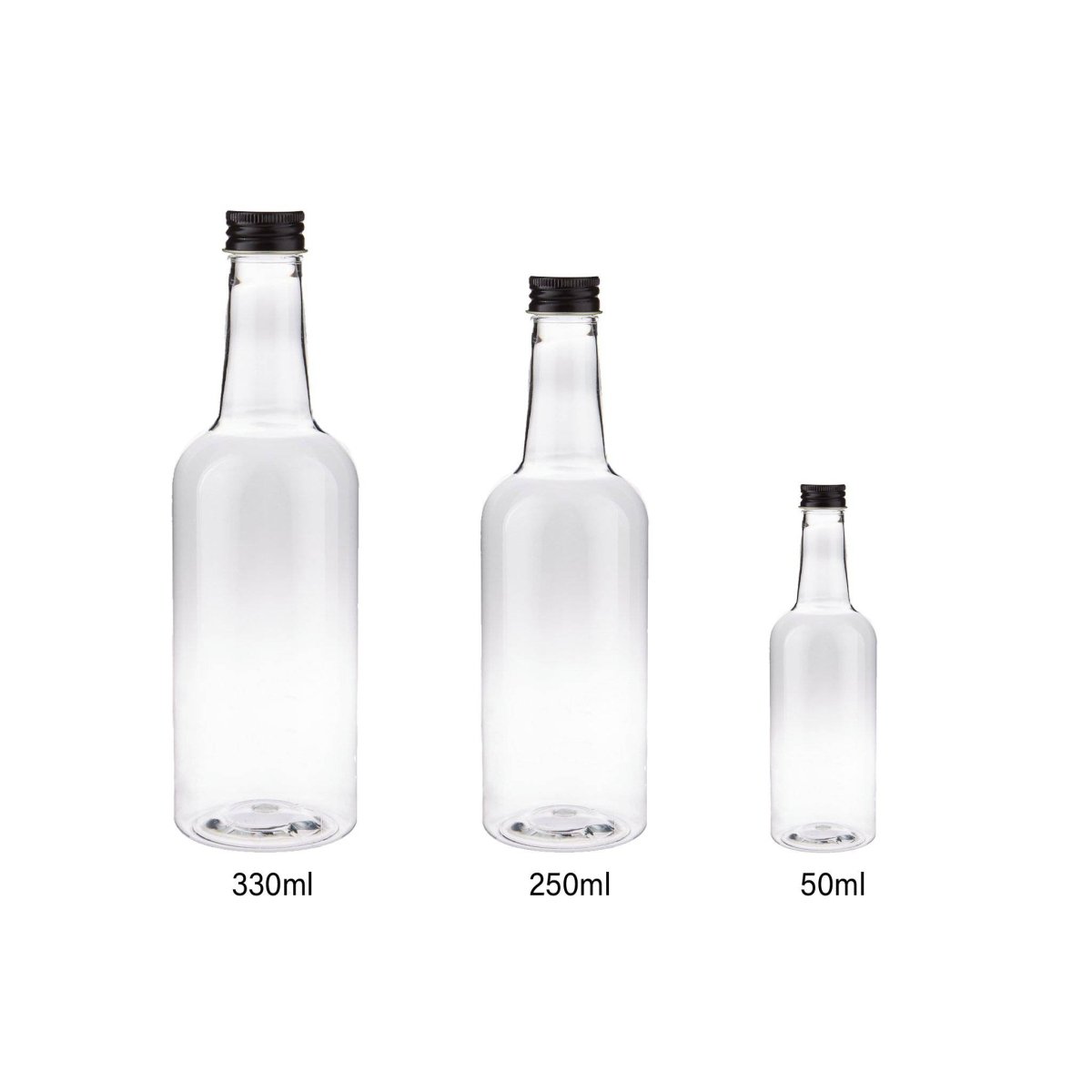 Plastic Juice Bottle With Cap 10 Pieces - hotpackwebstore.com - Juice Bottles