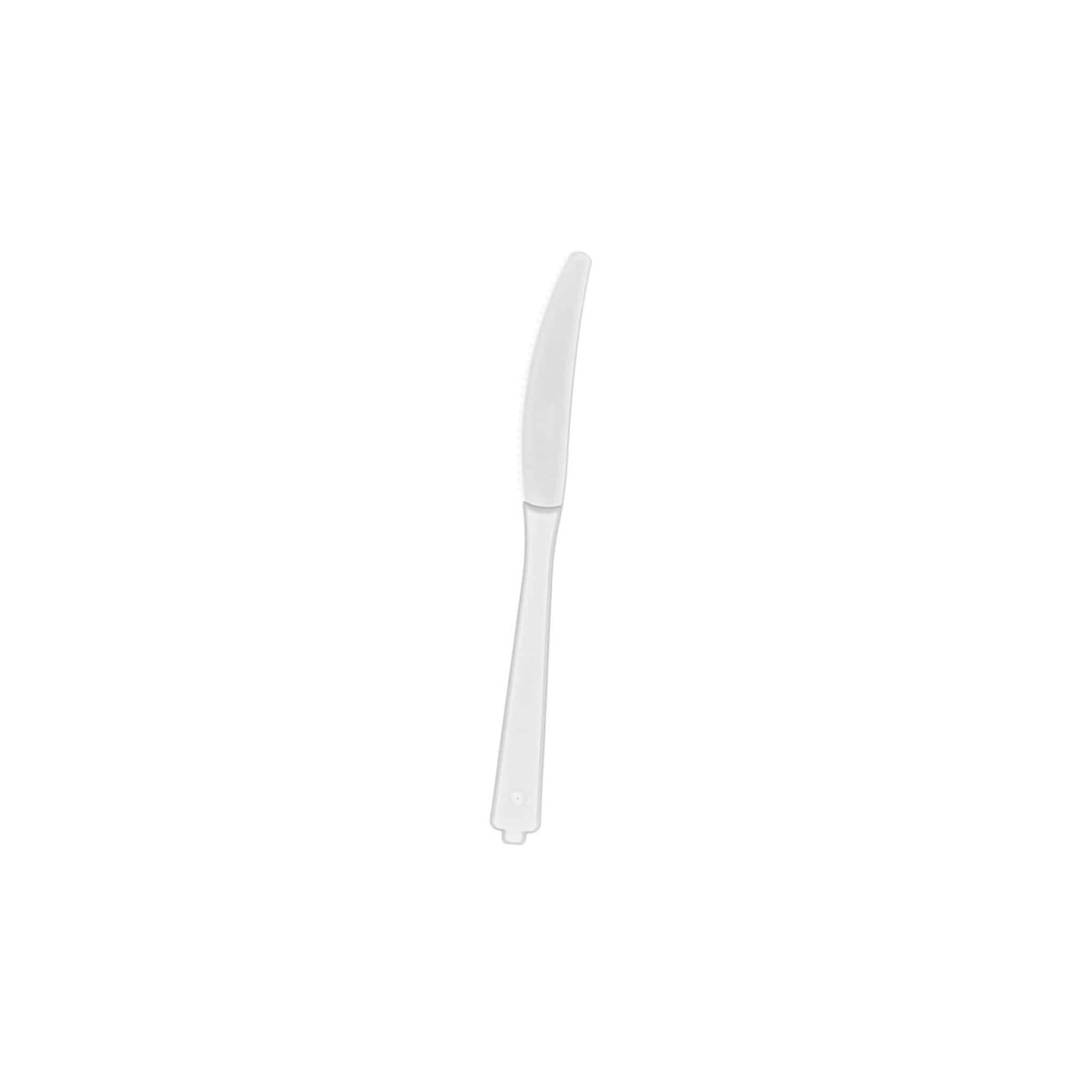 Plastic Medium Duty White PP Knife 1000 Pieces - hotpackwebstore.com - Plastic Cutleries