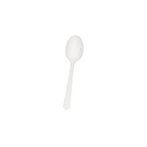 Plastic Medium Duty White PP Spoon 1000 Pieces - hotpackwebstore.com - Plastic Cutleries