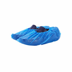 Plastic Shoe Cover Blue 100 Pieces X 40 Packets - hotpackwebstore.com - Shoe Covers